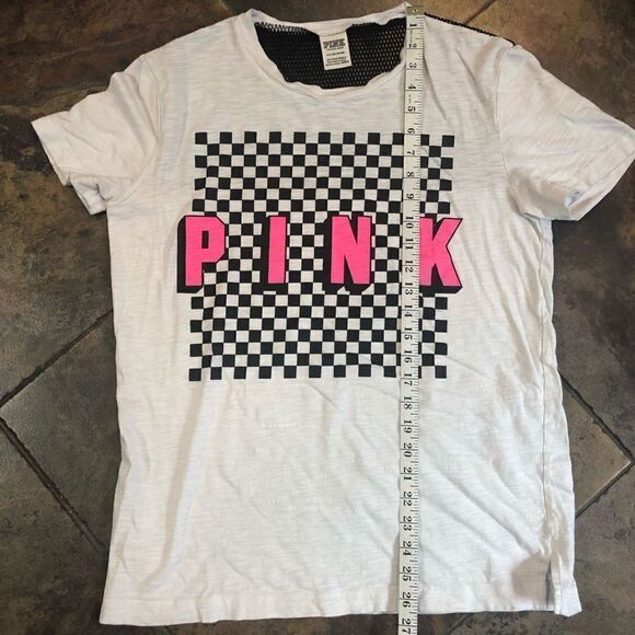 PINK Victoria Secrete Totally 80s Retro Tee Shirt Size Small - Picture 9 of 14